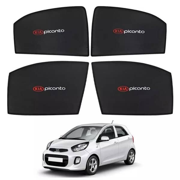 Kia Picanto Sun Shades, Side Curtains, and Logo Sun Blinds