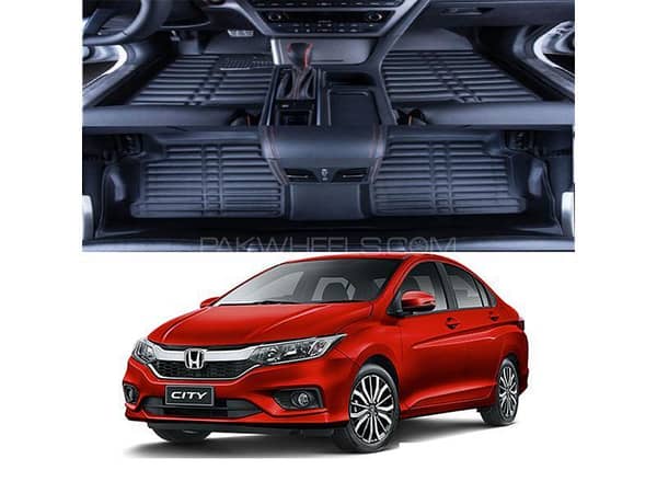 Honda City 2022-2023 5D Floor Mats – Black