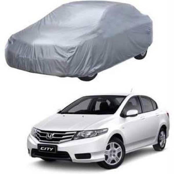 Honda City Car Top Cover Silver Coated with Carry Bag
