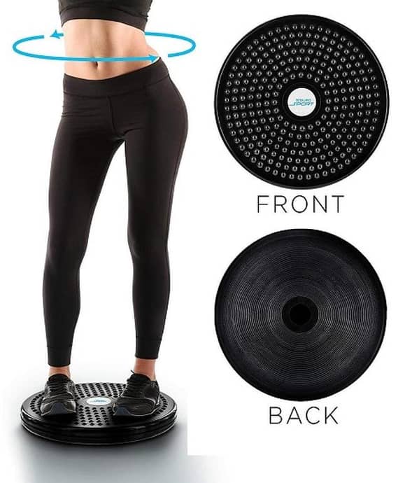 Twister Board AB Twist Disc for Ankle, Body Aerobics and Cardio with Precision Ball-Bearing and Foot Massage