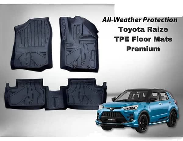 Toyota Raize Premium All-Weather TPE Floor Mats – Custom Fit (2020–2024)