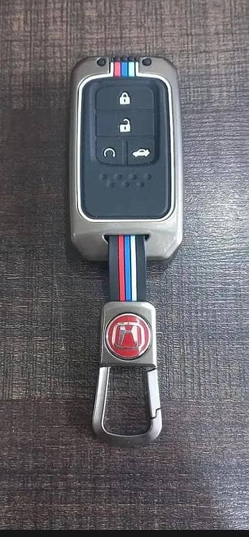 Honda Civic X RS Turbo zinc alloy metal key cover with key chain
