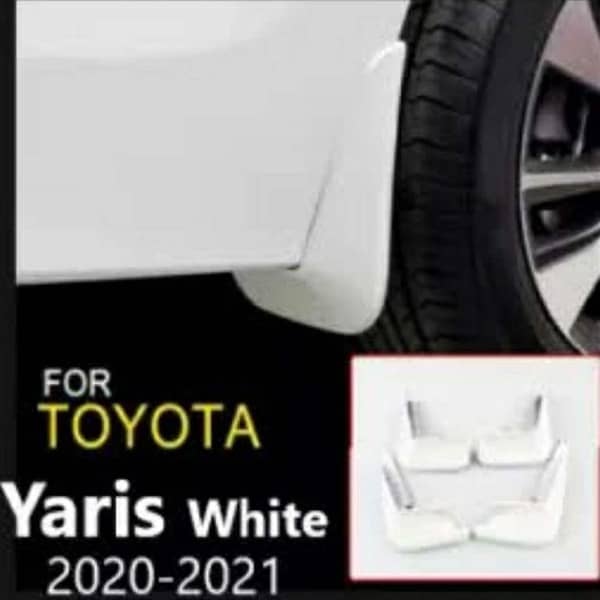 Toyota Yaris Mud Flap 2020-2021, White