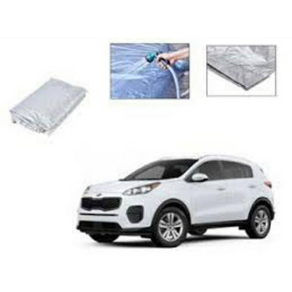 Car Top Cover for New Kia Sportage - Parachute Silver