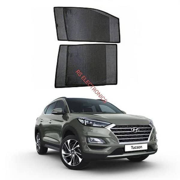 Hyundai Tucson Sunshades (Dark) — Custom Fit, Easy to Use, Portable and Flexible