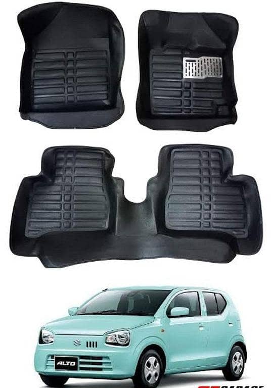 3-Piece 5D Floor Mats for New Alto 660cc – Premium Quality