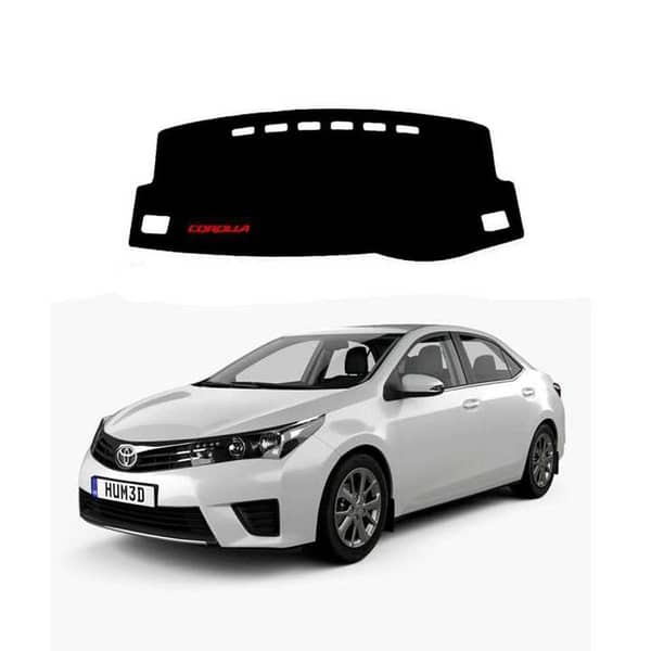 Toyota Corolla Dashboard Mats Black (Model Years 2013–2018)