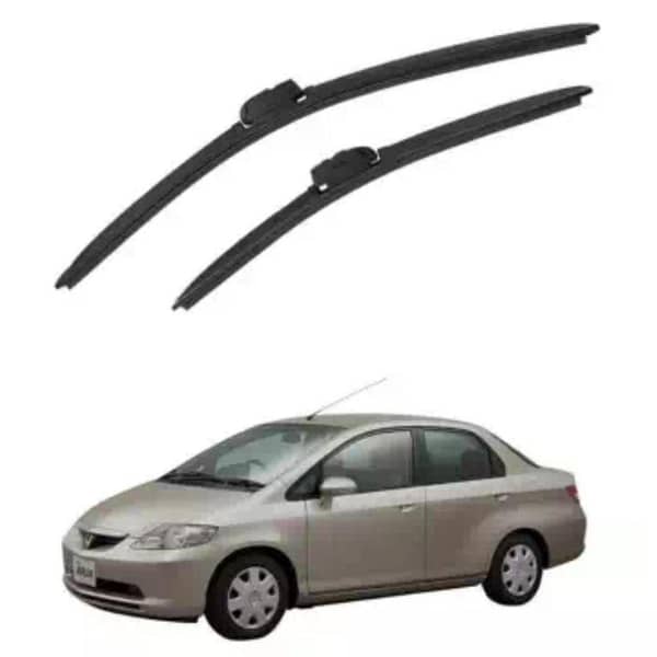 2-Piece Windshield Wiper Blades for Honda City (2002–2008)