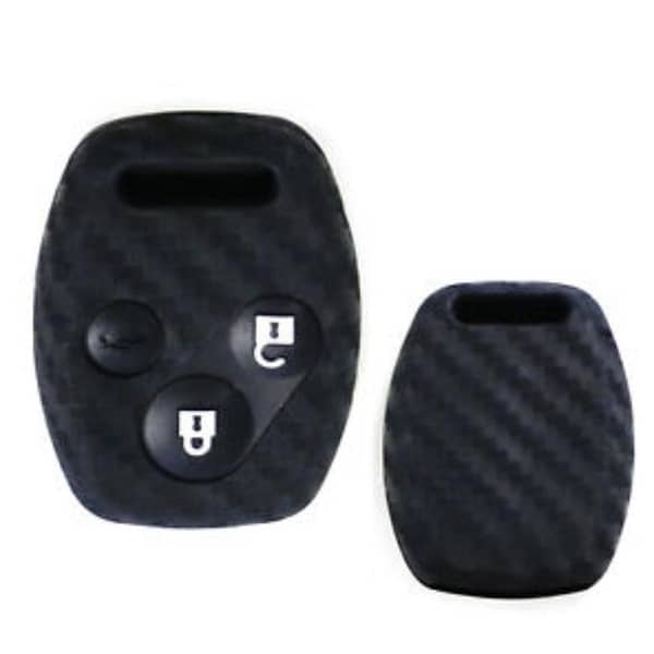 Carbon Soft Rubber PVC Silicone Remote Cover for Honda City (2009–2020) – Premium Quality