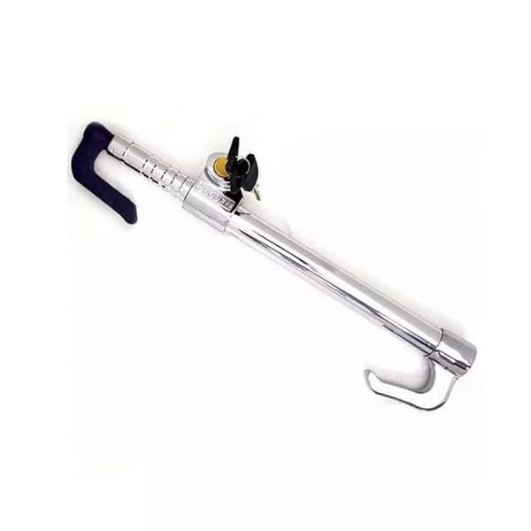 Car Safety Lock (Steering to Clutch) with Chrome Body