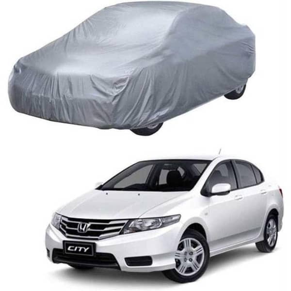 Dust Proof Parachute Silver Car Top Cover for Honda City with Bag