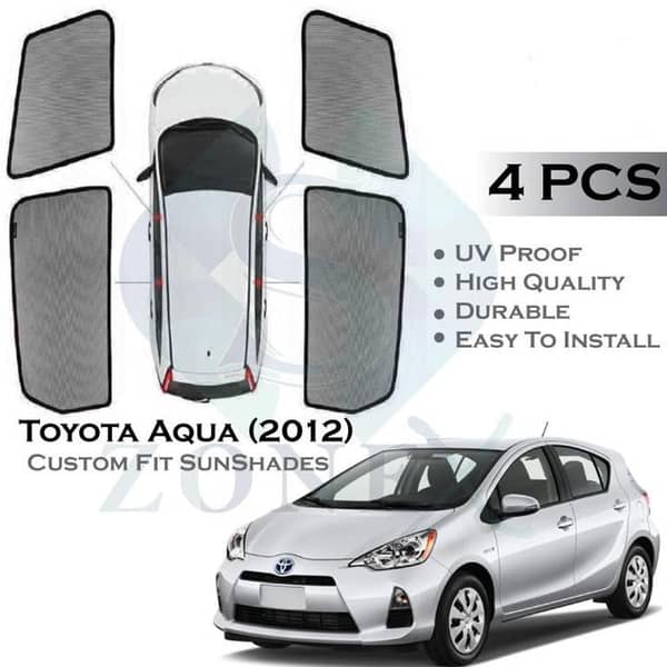 Toyota Aqua (2012) Sun Shades / Side Curtains