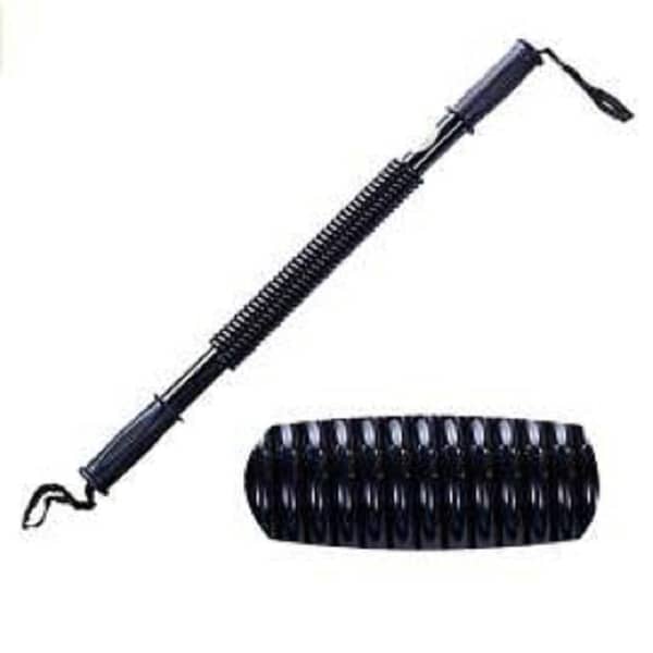 Heavy Duty Power Twister Bar: 40kg Folding Chest, Arm, and Shoulder Exercise Rod