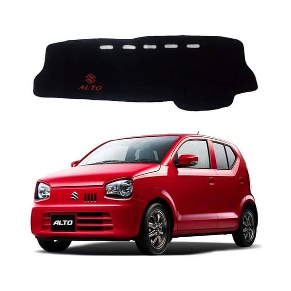 Car Dashboard Cover Carpet for Suzuki Alto 2019 – Black