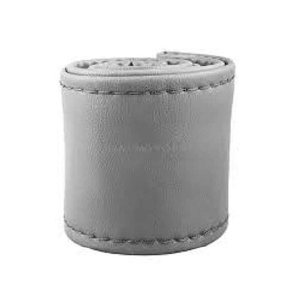 Stitching Gray Steering Wheel Cover