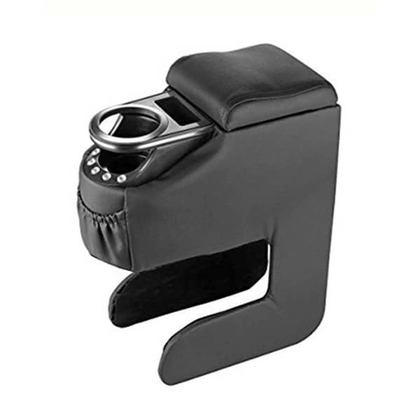 Multi-Console – Car Arm Rest Universal Jumbo with Cup Holder and Small Storage Box