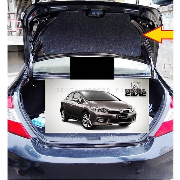 Honda Civic Trunk Liner Cover Protector Lid Garnish Namda for 2012-2016