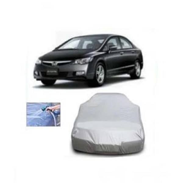 Honda Civic Reborn Car Top Cover Silver Coated — Water and Dust Proof