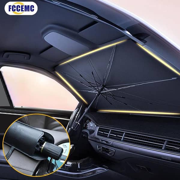 Car Windshield Sunshade Umbrella for Auto - Parasol Sun Shade Protector for Interior and Windshield