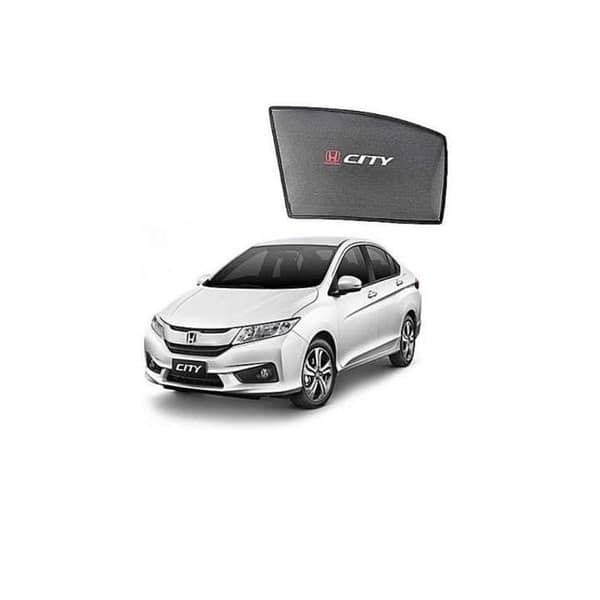 Sun Shades for Honda City (Model 2009-2018) with Logo