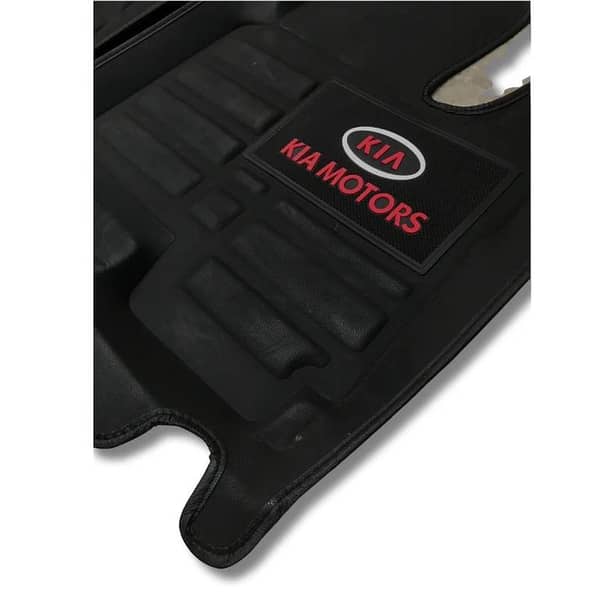Kia Sportage 5D Custom Logo Floor Mats, 3-Piece, Black (2019-2025)