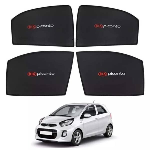 Kia Picanto Sun Shades, Side Curtains and Logo Sun Blinds