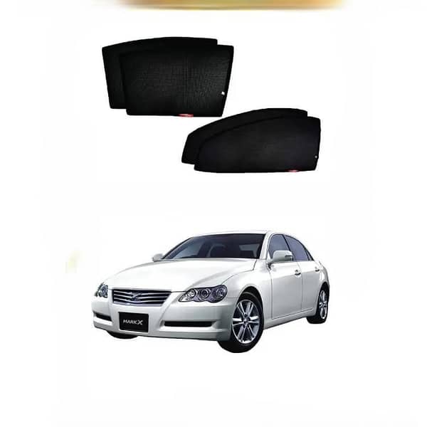Premium quality car privacy shields: original shape and size, 2 pieces front and 2 pieces rear