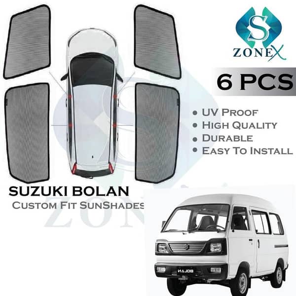 Suzuki Bolan Sunshades: Side Fix Curtains