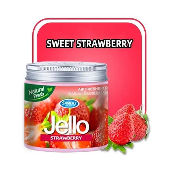 Jello Gel Air Freshener Strawberry 200g for Car, Home, and Office