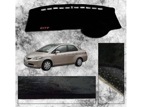 Honda City 2003–2008 Velvet Dashboard Carpet — Non-Slip Premium Quality