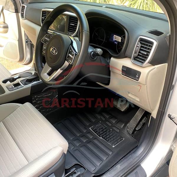 5D Floor Mats 3pcs for Kia Sportage (Black)