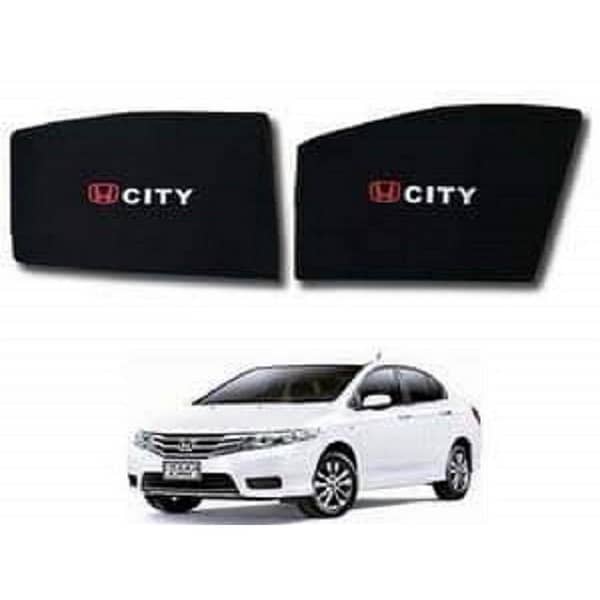 Windows Curtains 4 Pieces with Honda City Logo
