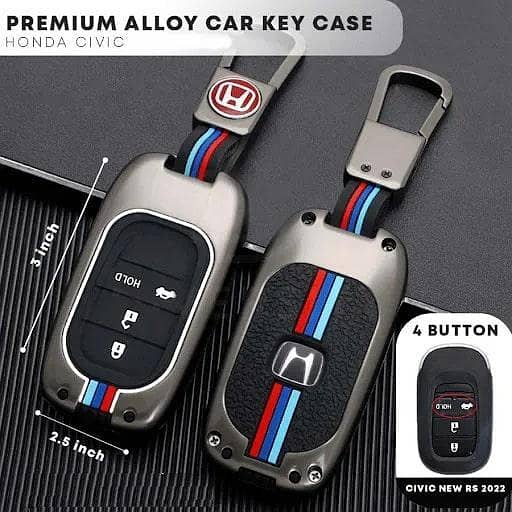 Premium Zinc Alloy Honda Civic 2022 Metal Key Covers – Durable, Stylish and Perfect Fit