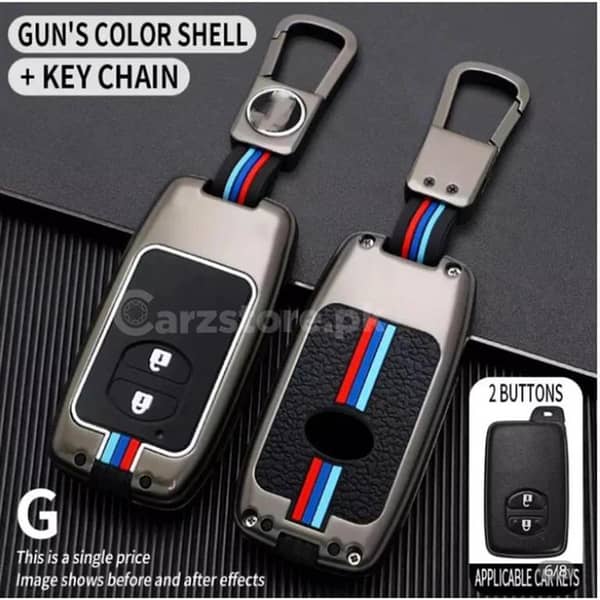 Toyota Prius Aqva Zinc Alloy Key Cover – Metal Key Shell