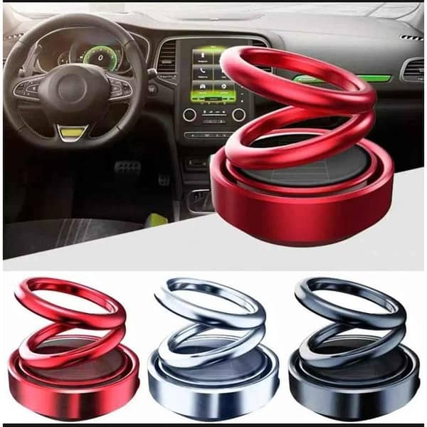 Car Aroma Diffuser Air Freshener Purifier Fragrance (Solar Power, Auto-rotation)