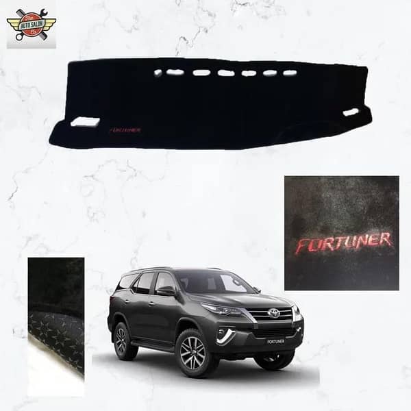 TOYOTA FORTUNER (2016-2022) Velvet Dashboard Mat