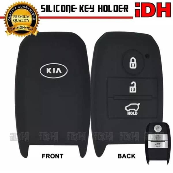 2Pc PVC Silicone Remote Covers for Kia Sportage Key – Black