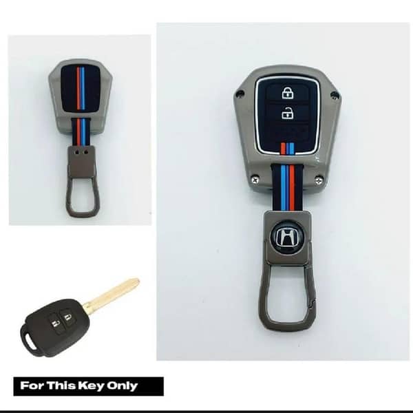 Toyota Vitz & Toyota Aqua 2-Button Metal Alloy Key Cover – Premium Quality, Easy to Install