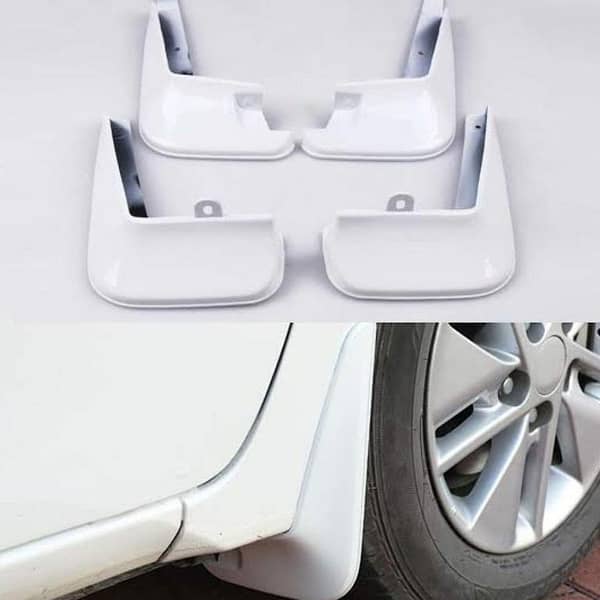 Mud Flaps / Splash Guards for Toyota Corolla (2015–2020) – White