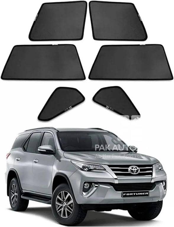 Toyota Fortuner (2015-2023) Foldable Sun Shades, 6-Piece Set
