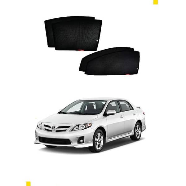 TOYOTA COROLLA 2009-2012 Sun Shade / Window Curtains (Dark) Black 4-piece