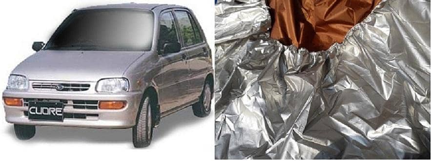 CUORE DAIHATSU Cuore Parachute Top / Body Cover – Auto Care / Protection Silver Top Cover