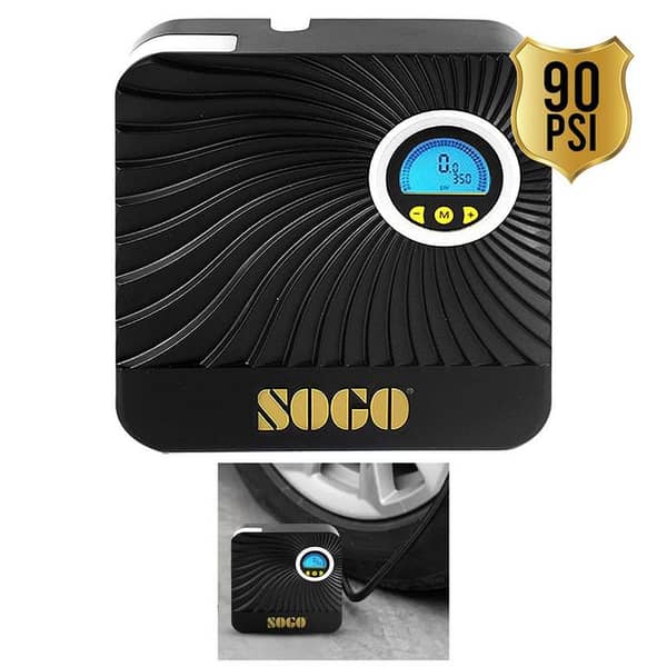 12V DC Tire Inflator Pump for Car and Motorcycle