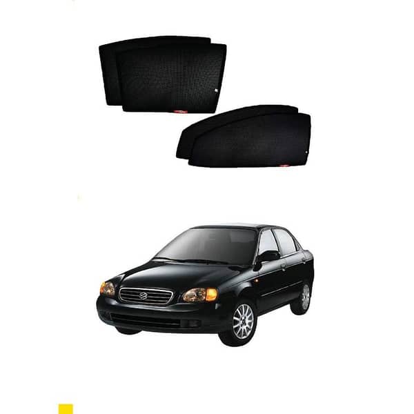 SUZUKI BALENO Sun Shade / Window Curtains (Dark) – 4-Piece Set