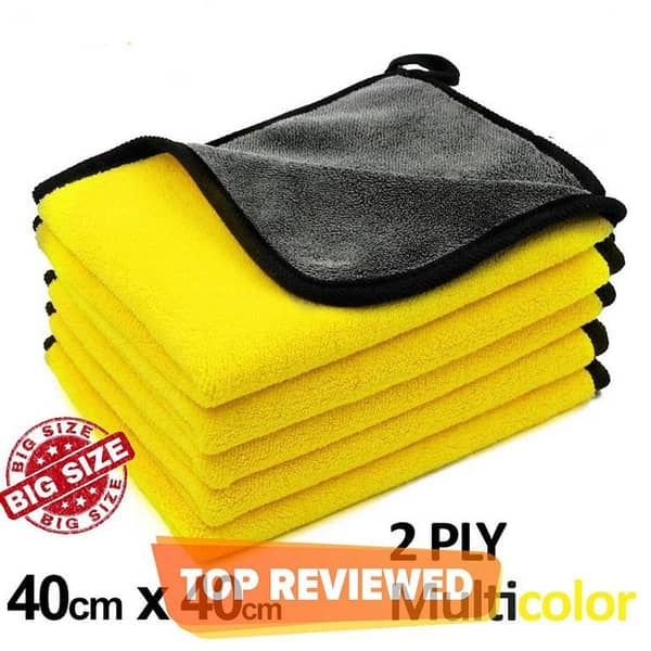 Microfiber Towel 40x40 cm for Car Care, Dual-Sided Duster and Wax Wipe