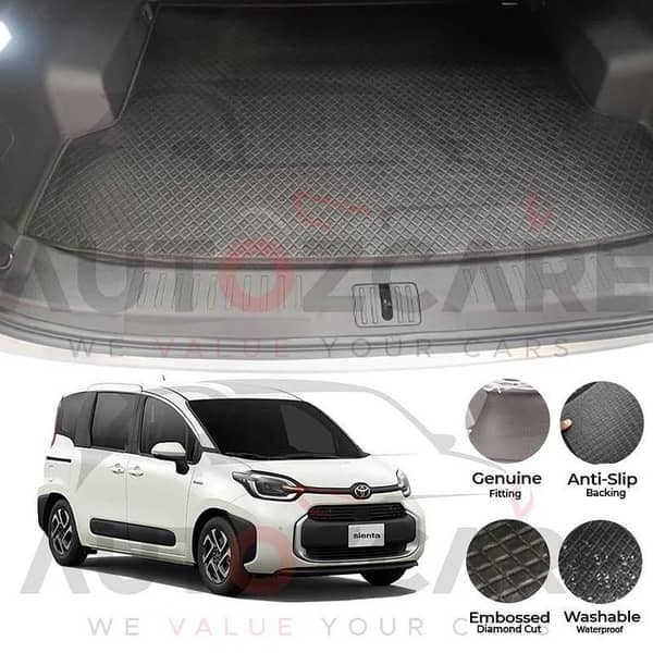 Toyota Sienta China Rexine Custom-Size Trunk Mat - Model 2015-2022