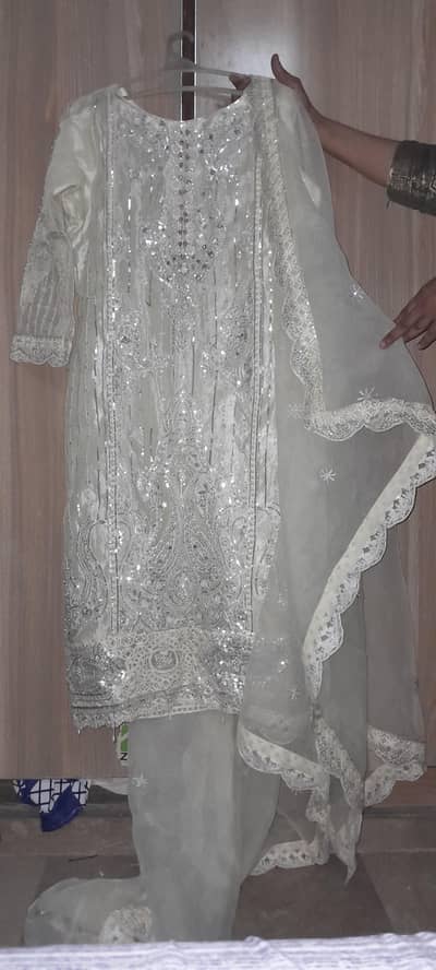 fancy dress  off white