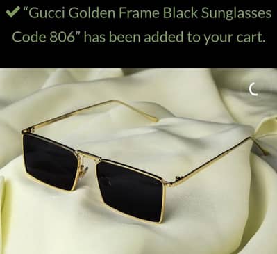 Gucci Golden Frame black sunglasses code 806