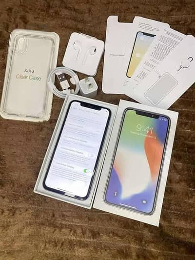 I phone x 256 GB with box WhatsApp number 0326.3520534