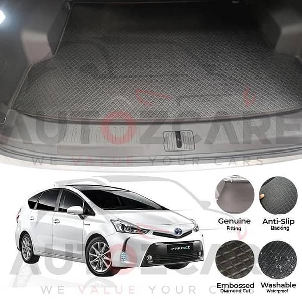 Toyota Prius Alpha China Rexine Custom-Size Trunk Mat - Model 2011-2021